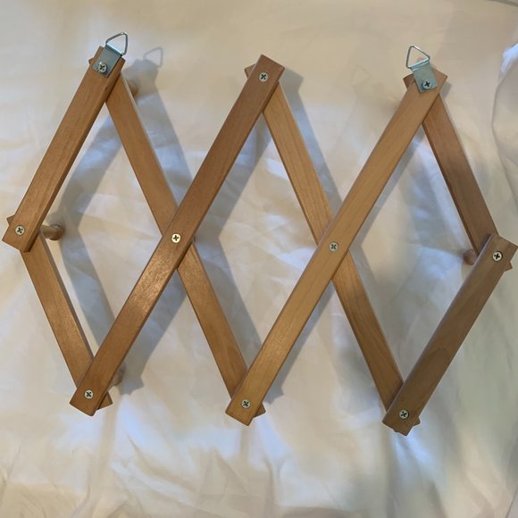 Wooden Accordion Rack with 10 Pegs - Picture 6 of 6